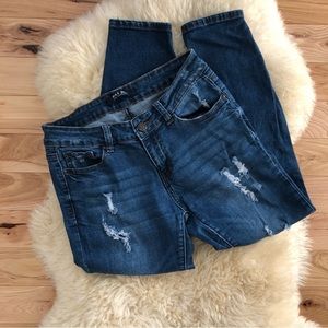 Distressed Denim Jeans